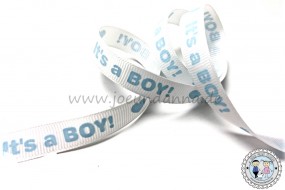 Ripsband -It´s a Boy- Geburt - 12mm