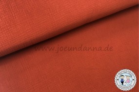 Musselin Rost-Orange Double Gauze Baumwolle