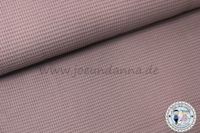 Waffelpique Baumwolle Smoky Altrosa